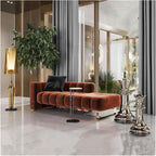 Modern Orange Bedroom Bench Velvet, Upholstered End of Bed Tufting Indoor with Gold Legs for Living Room Dinning Entryway Entryway(160 * 68 * 70cm)