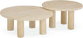 Tov Furniture Amora Faux Travertine Nesting Accent Tables