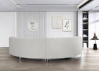 Legend Vansen Semicircle Modular Curved Velvet Sectional Sofa,141.34”Oversized Arc Sofa,Modern Cloud-Like Deep Seat Couch for Living Room Apartment Office Conference Space (2, Cream)