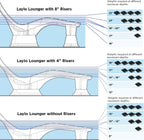 Tenjam Laylo in Pool Lounge Chairs for Sun Shelf Set of Two, Pool Chairs and Lounger for Tanning Ledge with Optional Risers that Support up to 22" of Water Depth