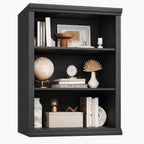 Rresyet 3 Tier Bookcase 27.6" W Bookshelf, Black