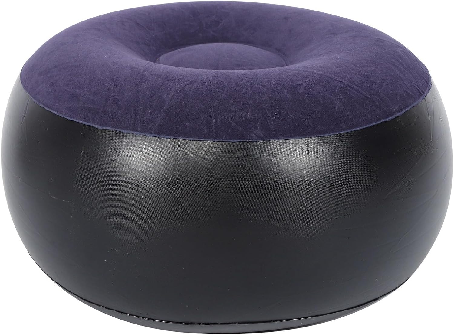Round Footrest Stool, IndoorOutdoor Camping Outdoor Mattress Inflatable Ottoman for Camping Backyard Patio Garden Home