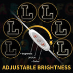 Light Up Letters L, Led Marquee Letter Lights Neon Sign, 13.9" Height Decorative Lighted Alphabet Number, Battery/USB Powered Led Letters Lights for Wedding, Birthday, Party, Christmas or Home Decor