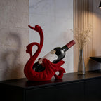XINXUAN Swan Couple Wine Bottle Holder Countertop, Gifts for Women | Wine Lovers, Decor for Kitchen, Wine Gifts for Women, Ornament Display Stand