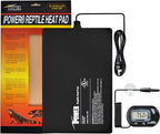 iPower 8 by 12-Inch 16W Reptile Heat Mat, LCD Digital Aquarium Thermometer, Under Tank Warmer Terrarium Heat Pad for Turtles Lizards Frogs and Other Small Animals, Multi Sizes