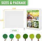 Fruit Tree netting, Blueberry Bush Netting Cover for Garden Protection, 4Pcs 5.3x5.3 FT Garden Plant Netting Pest Barrier for Raised Beds for Strawberry, Tomato, Bug Mesh Net from Bird, Cicadas