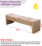 Teddy Bedside Bench for Bedroom King Size,66.9" Minimalist Long Ottoman Benches for Bedroom,Living Room,Entryway,Window,Modern Fuzzy Bed End Bench with Seating for Foot of Bed