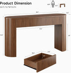 ONBRILL 55 Inch Console Table with 2 Drawers, Entryway Tables with Storage