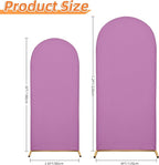 Wedding Arch Cover 7.2FT 6FT Arch Backdrop Cover Spandex Fitted Arch Cover for Round Top Chiara Backdrop Stand Covers for Wedding Birthday Party Baby Shower Banquet Ceremony Decoration