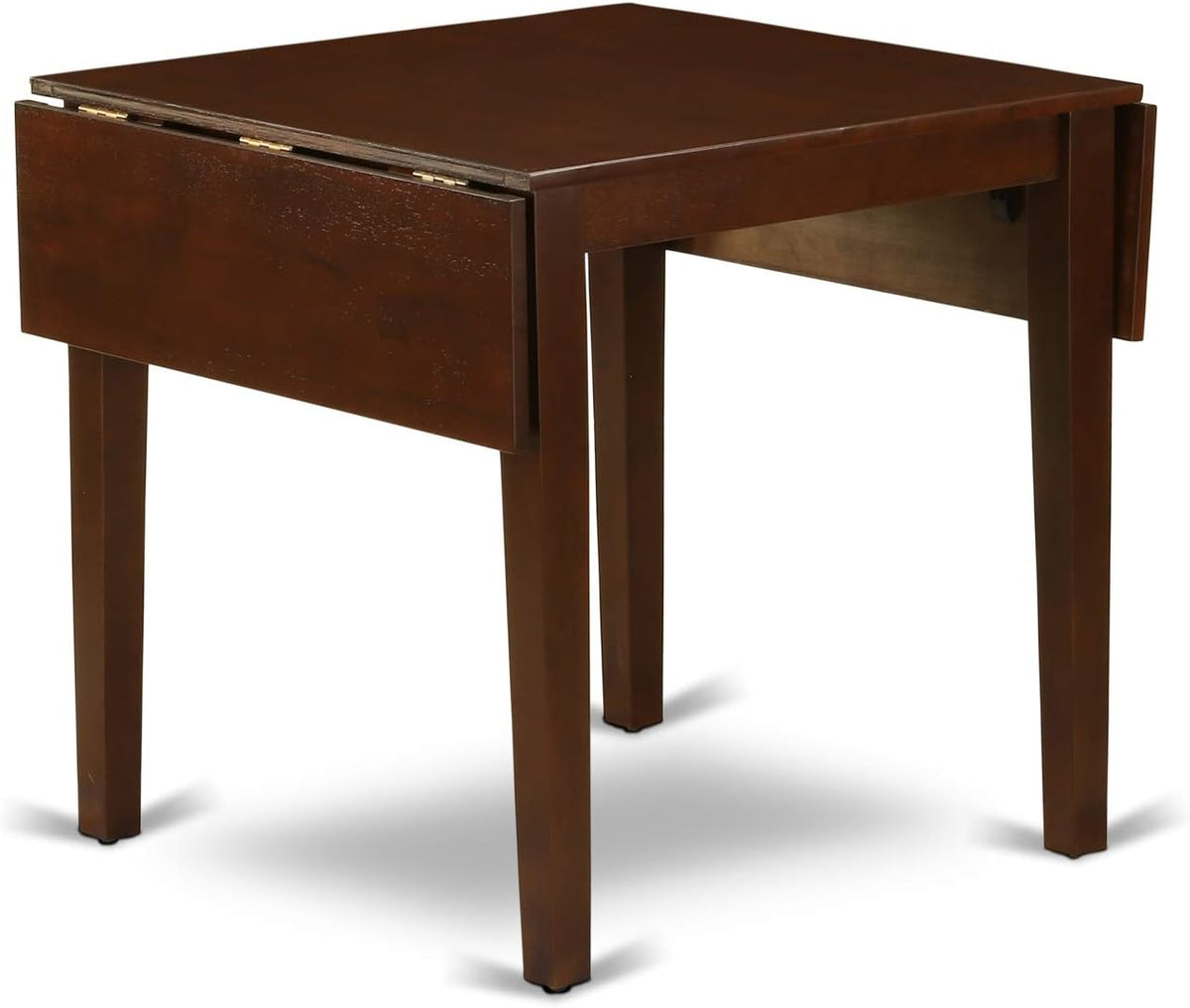 East West Furniture NDT-MAH-T Norden Kitchen Table - a Rectangle Dining Table Top with Dropleaf & Stylish Legs, 30x48 Inch, Mahogany