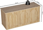 40''W 15''D Foot End of Bed Hidden Storage Bench with Lift Top Storage and Seating, Shoe Trunk Chest Bench Seat for Bedroom, Living Room, Entryway, Hallway, Under Window-Natural