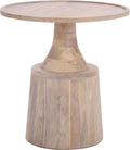 SAFAVIEH Home Collection - Javier Accent Table with Whitewashed Solid Wood Finish, Modern Round Side Table (ACC3257A)