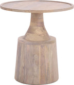 SAFAVIEH Home Collection - Javier Accent Table with Whitewashed Solid Wood Finish, Modern Round Side Table (ACC3257A)