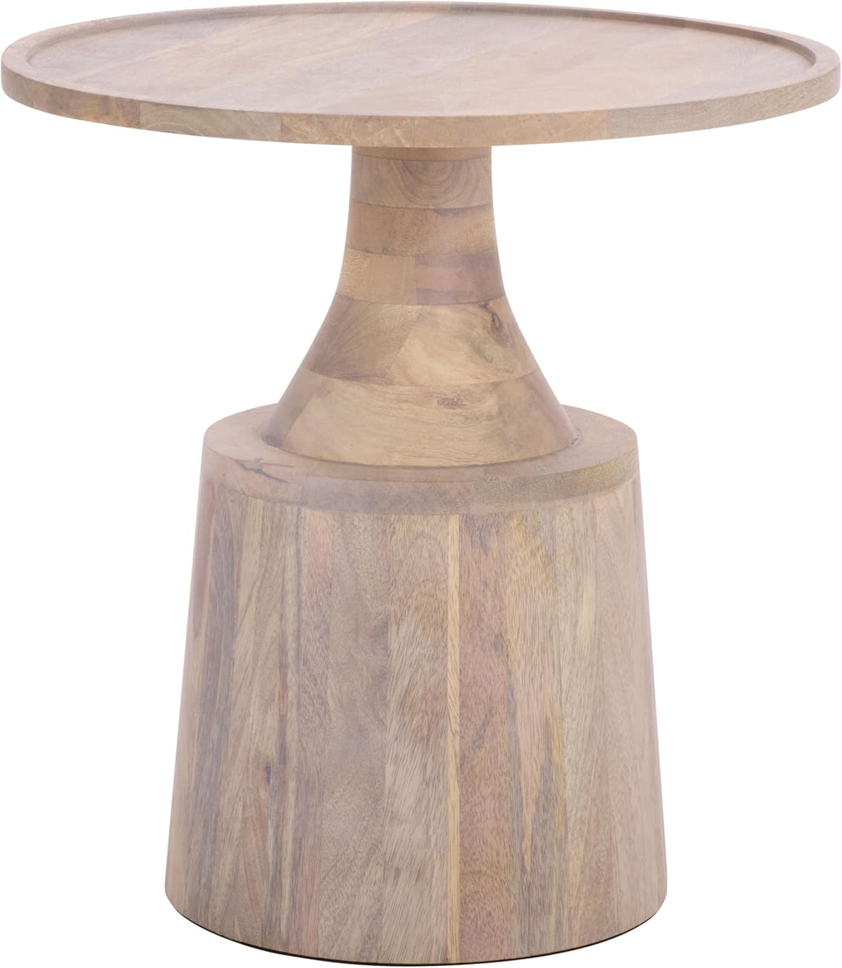SAFAVIEH Home Collection - Javier Accent Table with Whitewashed Solid Wood Finish, Modern Round Side Table (ACC3257A)