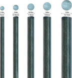 5ft Garden Stakes 50pack for Climbing Plants, 1/4" Diameter Supports Poles EcoStake Rust-Free Plant Sticks Fence Post (60inch)