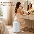 Folding Stool-17Inch Home Furniture 660lb Load Capacity Foldable Foldable | Portable Folding, Eco-Friendly Kraft Paper Honeycomb Design, 1.2 Inches Thick When Folded, Modern Minimalist