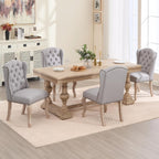 chairus Tufted Upholstered Parsons Dining Chairs Set of 4, Grey