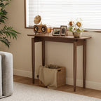 AQIMUELE Wood Console Table Walnut Entryway Table, Thin Console Table, Sofa Tables for Living Room (39.4'')