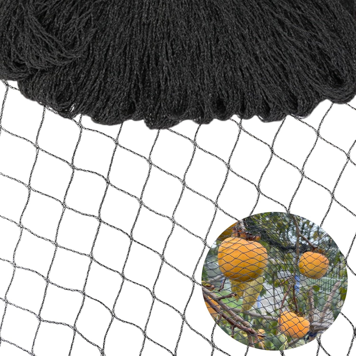 20x40ft Bird Netting for Garden Woven Mesh Garden Netting for Plants, Vegetable, Fruit Trees, Blueberry Bushes, Strawberries Against Birds, Deer, Squirrels and Other Animals
