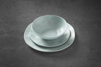 Oneida 895952 Terrazzo Melamine Mint 12 Piece Dinnerware Set, Lightweight Melamine Material
