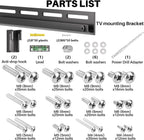 KAMIWI 1.2" Ultra Slim Fixed TV Wall Mount for 12-55 Inch TVs up to 100lbs | Low-Profile Flush TV Mount, Universal TV Wall Bracket, Fits 16"/24" Wood Stud, Max VESA 400 x 400 mm, Easy Installation
