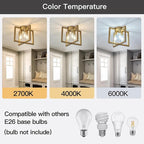 ZGLAOJT 3-Lights Ceiling Light Fixture,Modern Gold Semi Flush Mount Chandelier,Matte Ceiling Lighting for Kitchen Living Room Bedroom Farmhouse Hallway Foyer.