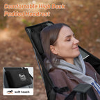 TIMBER RIDGE Hammock Camping Chair, Portable Oversized Swinging Camp Chairs | Heavy Duty Folding Hammock Chair with Adjustable Backrest, Foldable Chair for Camping, Beach and Patio, 300lbs Load, Black