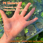 Greenhouse Cover Replacement, 56×56×76 Inches PE Walk-in Greenhouse Cover for Gardening Plants w/Roll-Up Zipper Door, Waterproof Wind Rain Proof Frost Protection , Easy Assembly (No Frames Include)