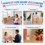MESHA Brown Paper Bags 8x4.25x10.5 Inch 20Pcs, Paper Bags with Handles, Sturdy Brown Gift Bags for Retail, Birthday Party Favors, Shopping, Small Business (Made in USA)
