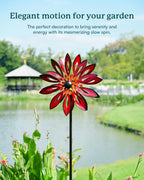 Wind Spinners Outdoor - Large Kinetic Metal Wind Sculptures & Spinners for Yard and Garden, Yard Spinner Decor for Outside (22" W x 83" H)