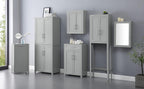 Crosley Furniture Savannah 2-Piece Pantry Storage Cabinet Set with Shelves, Kitchen, Dining, or Laundry Room, Gray