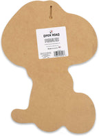 Open Road Brands Peanuts Snoopy and Woodstock Hug Wood Wall Decor - Fun Snoopy Wall Art for Kids' Bedroom or Play Room
