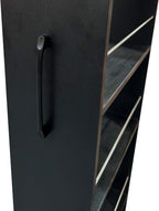 7 Tier Pull-Out Kitchen Pantry Storage Cabinet, 7.8'' Wide Rolling Open Shelf with Handle and Protective Bars for Refrigerator Side Coffee Bar Tight Spaces Home Organization