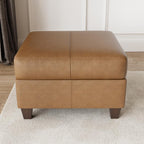 EASE MOOSE Faux Leather Square Ottoman Module for Modular Sectional Sofa, Convertible Sectional Couch with Storage Ottoman Footrest Seat Cube