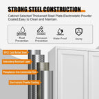 71"Tall Metal Kitchen Pantry Storage Cabinet with Doors& 4 Shelves | White Pantry Cabinet, Utility Kitchen Cupboard, Large Food Storage Cabinets, Steel Locker for Dining, Office, Living Room
