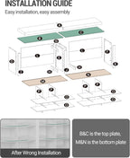 Hzuaneri Shoe Storage Bench with Cushion, Entryway Storage Bench with 18 Cubbies, 9.5" Widened Organizer Cabinet, Long Cubby Rack for Living Room, Bedroom, Entryway, White and Brown SB25714KA