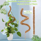 Moss Pole,63 Inch Monstera Plant Support, Upgraded 7mm Aluminum core Moss Poles for Climbing Indoor Plants DIY, Coco Coir Plant Pole Moss Plant Stick Support Stake Kit for Potted Plants Pothos