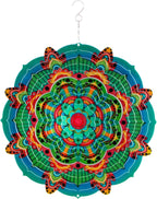 Mandala Wind Spinner - 12 Inches Hanging Garden Spinner for Outdoor Home Decor | Vintage Lotus Mandala Wind Chimes for Porch Decoration
