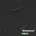 Furlinic No Hooks Needed Black Shower Curtain or Liner,Polyester Fabric Bathroom Curtains with 6 Split Grommets,Waterproof & Machine Washable,Stall Size,48x78 Inch