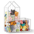 ROMAGIO Stuffed Animal Storage Zoo, Large PVC Plush Toy Organizer | Extra-large 2-tier space-saving design with durable kid-safe PVC frame. Easy assembly for playroom, nursery, and kids' room