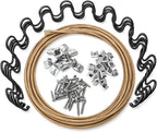 25 Inch Couch Spring Repair Kit for Sagging Sofa Cushions, Includes Springs, Stay Wire, Clips and Screws (25" 4-Pack Spring Kit)