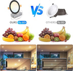 LVWIT 6 Pack 6 Inch LED Recessed Ceiling Light with Junction Box, 13W 5CCT Ultra-Thin Dimmable Can Lights, High Brightness, Canless Wafer Downlight for Kitchen Hallway Dining Room, ETL&FCC