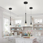 Modern Pendant Lights for Kitchen lsland LED Dimmable Raindrop Chandelier Crystal Ceiling Pendant Lighting for Dining Room Hallway Bar Living Room (3 Pack)