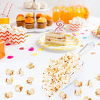 Ice Scoop Candy Buffet Containers Scoopers, Hmxpls Clear Plastic Scoop for Popcorn Cookie Candy Buckets, Podpocket Acrylic Large Scoops for Parties Wedding Bar Jars Freezer Dry Goods （6 Pack 7.5 In ）