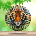 Metal Tiger Wind Spinner Gift for Boy Girl Kids Colorful Tiger Hanging Wind Spinner for Outdoor Garden Decor Animal Wind Sculptures for IndoorOutside Lawn Yard