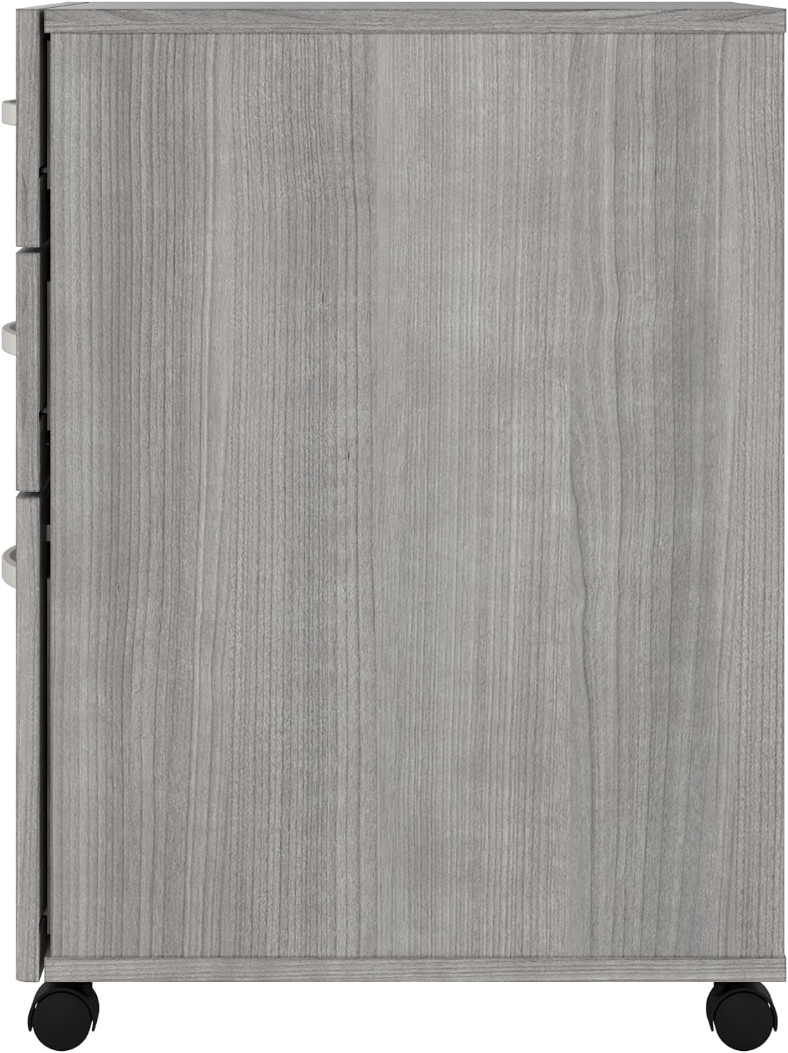 Bush Business Furniture Studio C 3 Drawer Mobile File Cabinet in Platinum Gray | Assembled Office Storage Unit for Home or Commercial Spaces