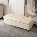 Modern Storage Ottoman Bench for Bedroom, Upholstered Flip Top Luxury Shoe, Modern End of Bed Footstool for Entryway Living Room Entryway(Beige,100 * 40 * 45cm)