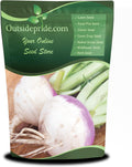 Outsidepride Purple Top Turnip Seeds - 50 Lbs High-Yield, High Protein Turnip Seed, Ideal Cover Crop, for Forage, Grazing Livestock, High Energy Deer Food Plot & Soil Improvement