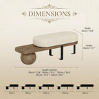 Upholstered Entryway Bench, 300lb Cushioned Wooden Bench with Abstract Metal Legs, Modern Accent Seat for Bedroom Living Room Hallway 80 * 35 * 45cm