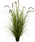 Artificial Plant 5ft(1pack) Tall Artificial Grass Plant,Faux Plants Indoor Home Decorative Artificial Plants & Flowers in Pot Fake Plant, House Plant Indoor